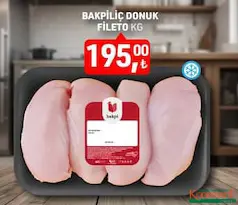 BAKPİLİÇ DONUK FİLETO KG fiyat ve kampanya bilgisi